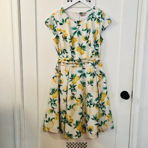 eShakti Lemon Print Dress